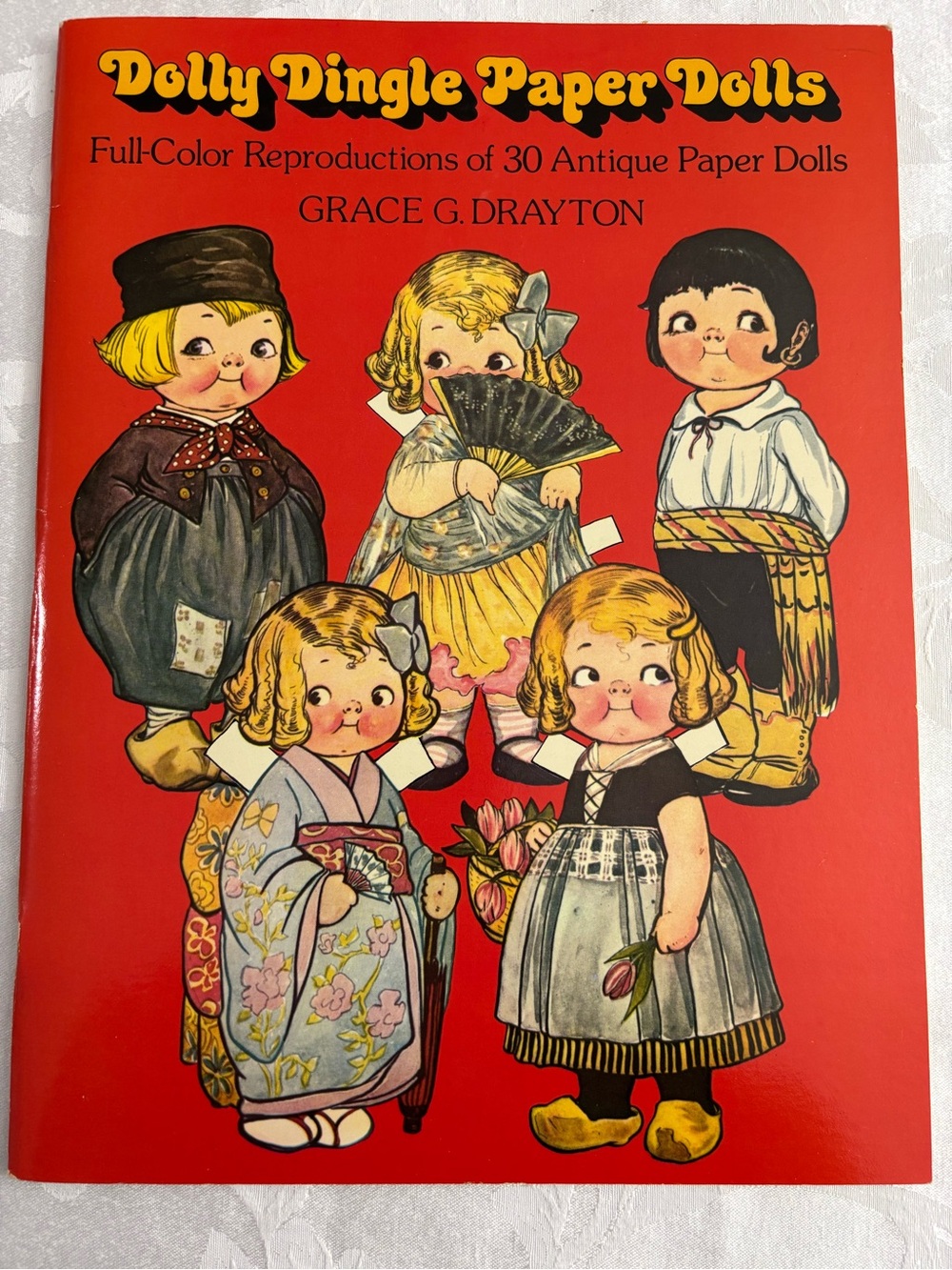 Vintage DOLLY DINGLE Paper Doll Set by Grace Drayton, 1978 - UNUSED, UNCUT